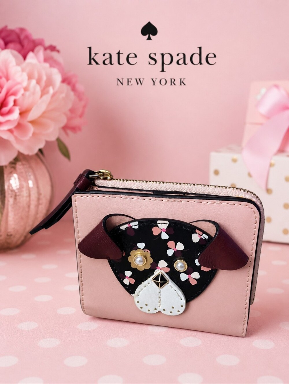 Kate Spade Floral Pup Wallet